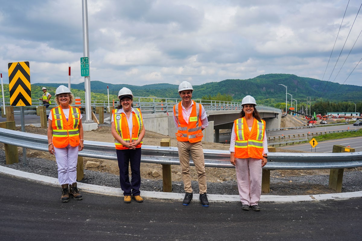 Inauguration du pont au-dessus de l’autoroute 15