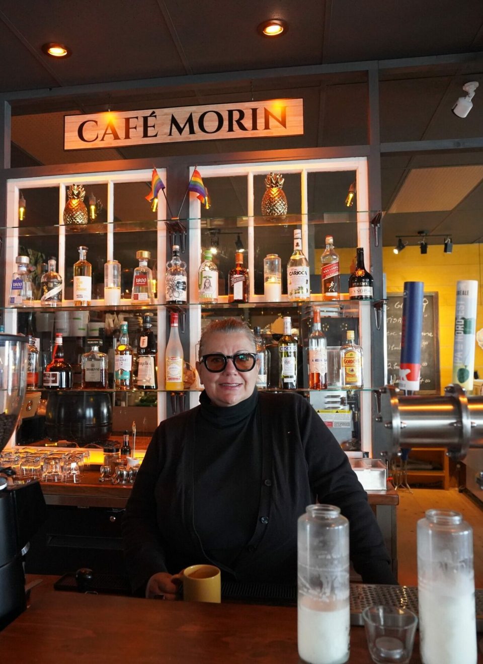 Edith Provost du Café Morin souhaite redonner vie à la rue Valiquette.