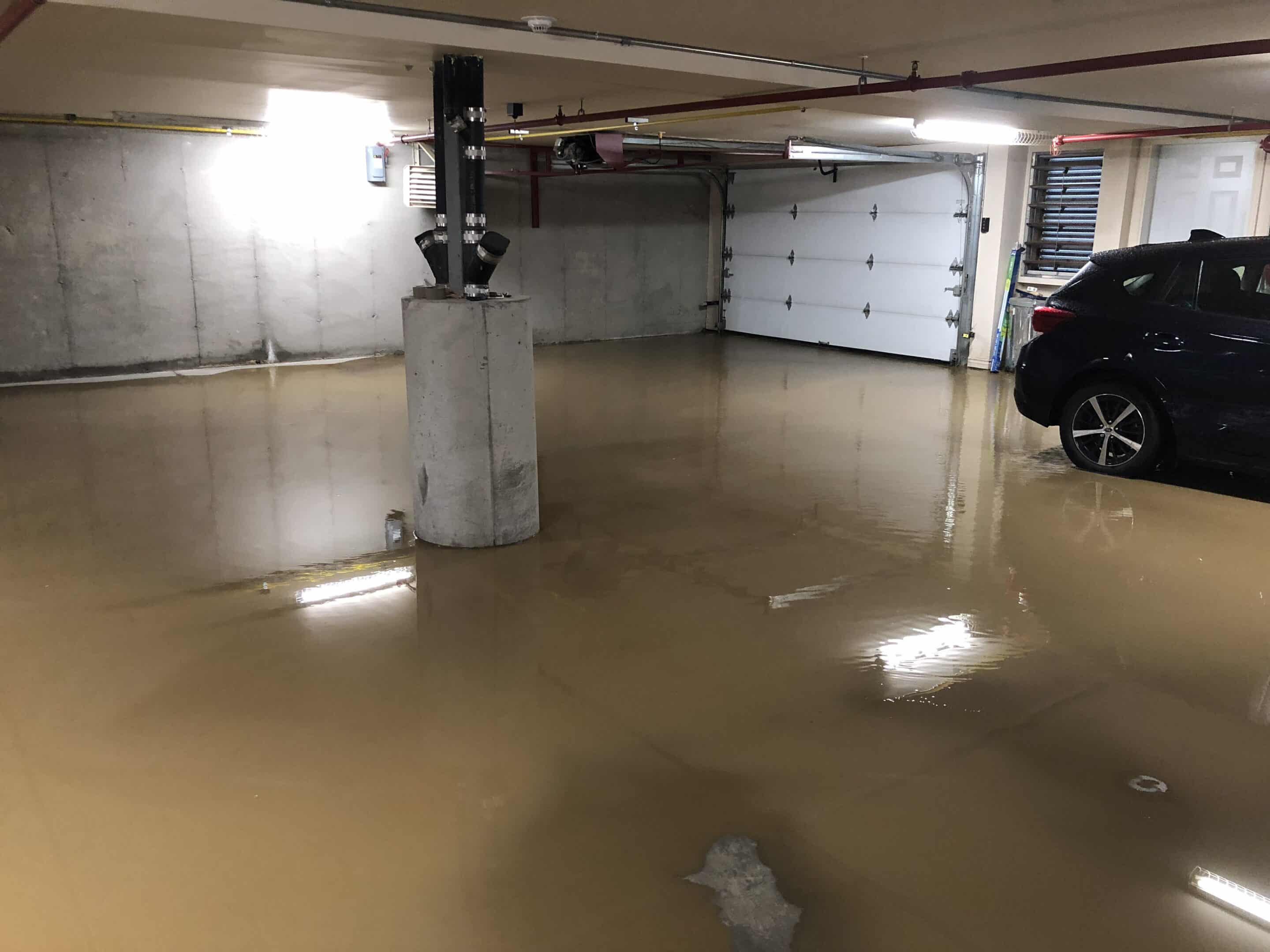 Courtoisie Depuis le mois de juin, l’eau s’est accumulée trois fois dans le garage d’un résident de la rue des Conifères à Piedmont.
