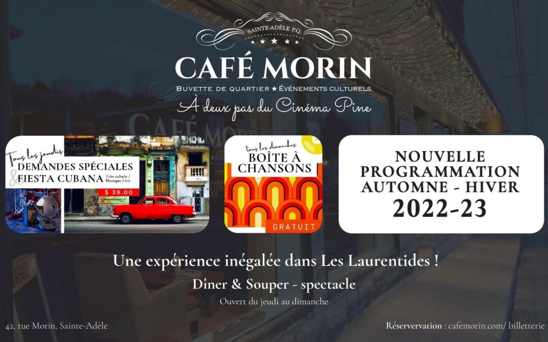 Le Café Morin! Vous connaissez?