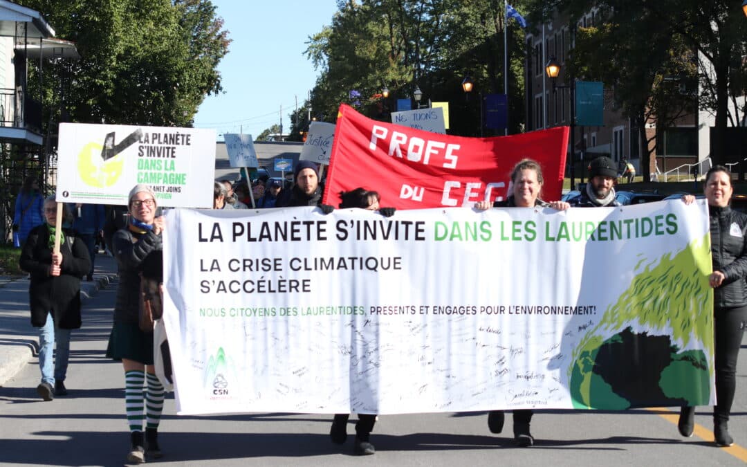 200 manifestants dans les rues pour le climat