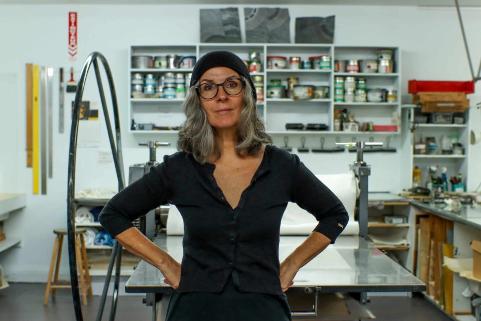 Catherine Fauteux est en résidence à l'Atelier de l'île jusqu'en novembre.