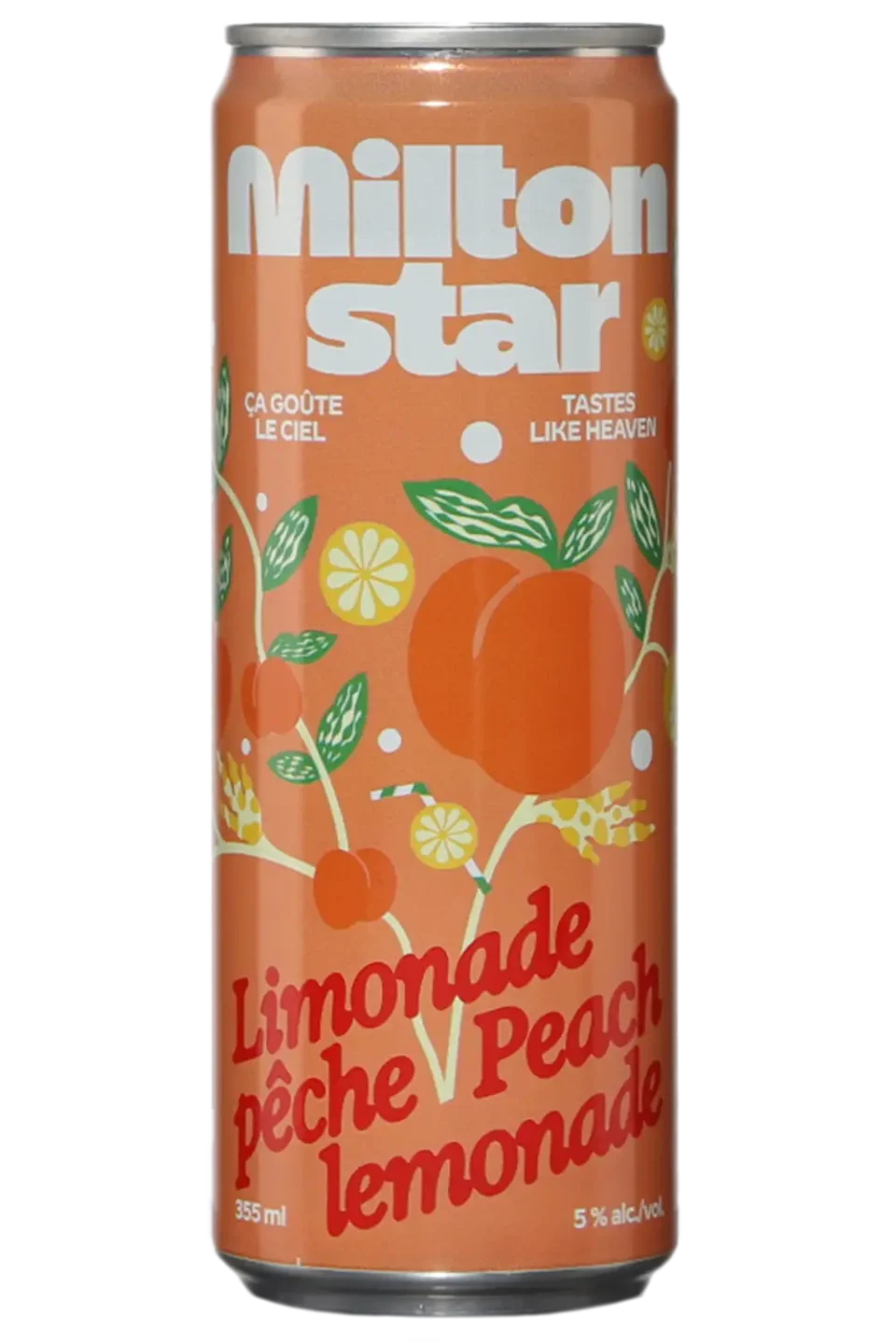 Milton Star Limonade Pêche. Photo SAQ
